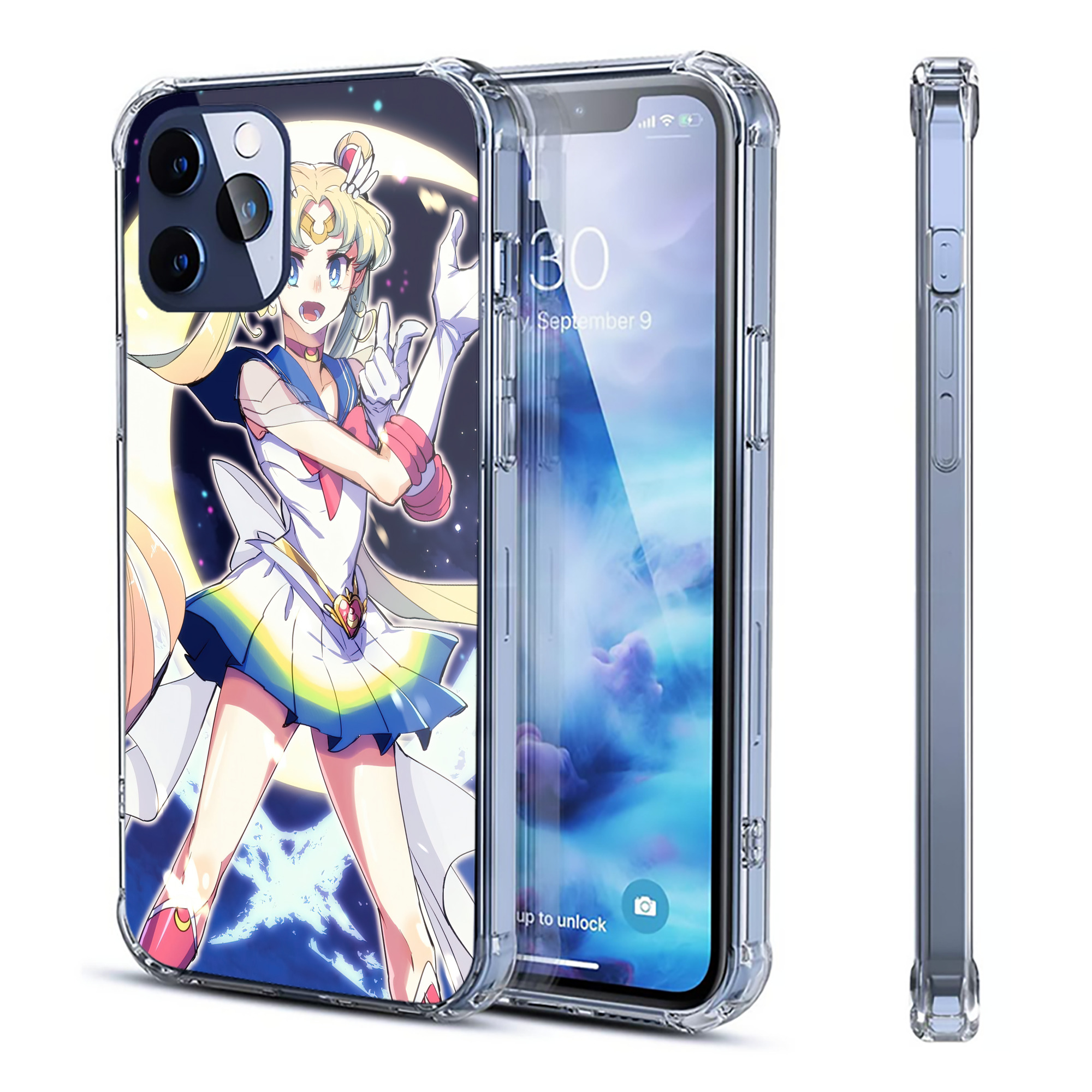 （画像用） 美少女戦士セーラームーン Sailor Moon 【iPhone 12シリーズ対応】透明スマホケース（クリアソフトケース）